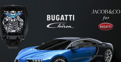 Bugatti Chiron 16 sylinterinen Tourbillon on 260 000 euron kello