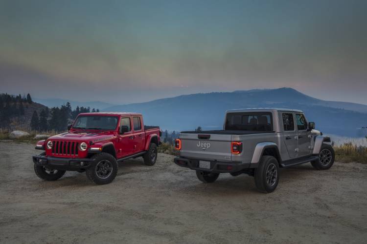 2020 Jeep® Gladiator Rubicon ja Gladiator Overland