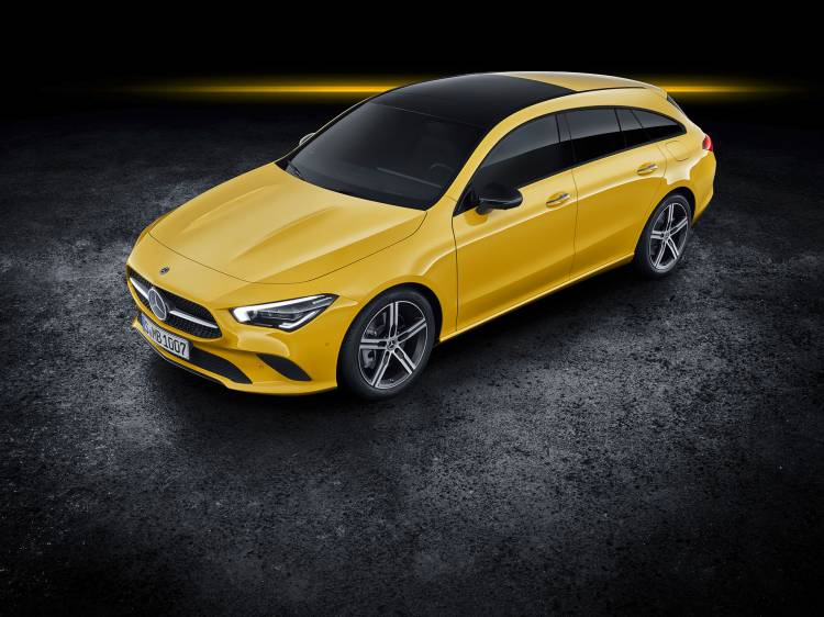 Mercedes Cla Shooting Brake 2019 Keltainen ulkopuoli 06