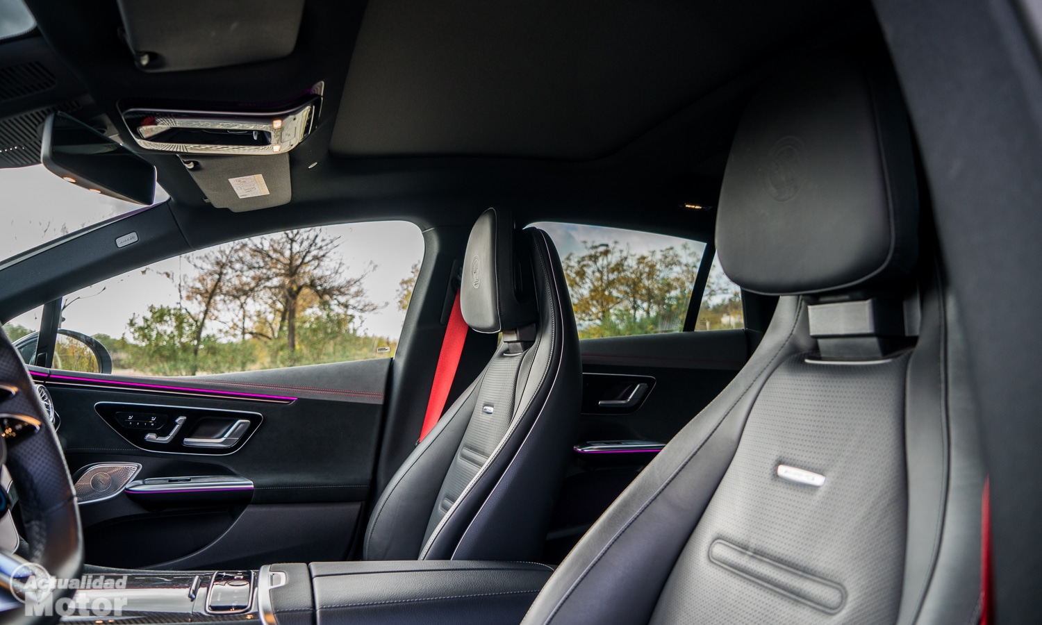 Mercedes EQE 43 AMG istuimet