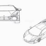 Lamborghini Aventadorin korvaavat patenttikuvat