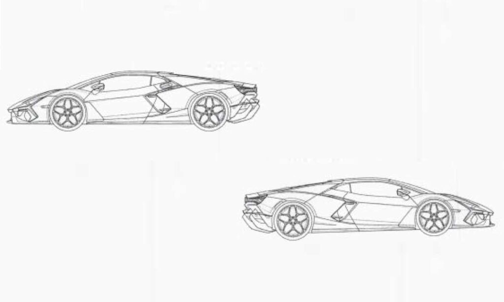 Lamborghini Aventadorin korvike tihkuu tassa patentissa