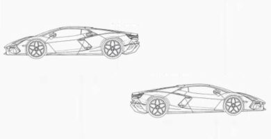 Lamborghini Aventadorin korvike tihkuu tassa patentissa