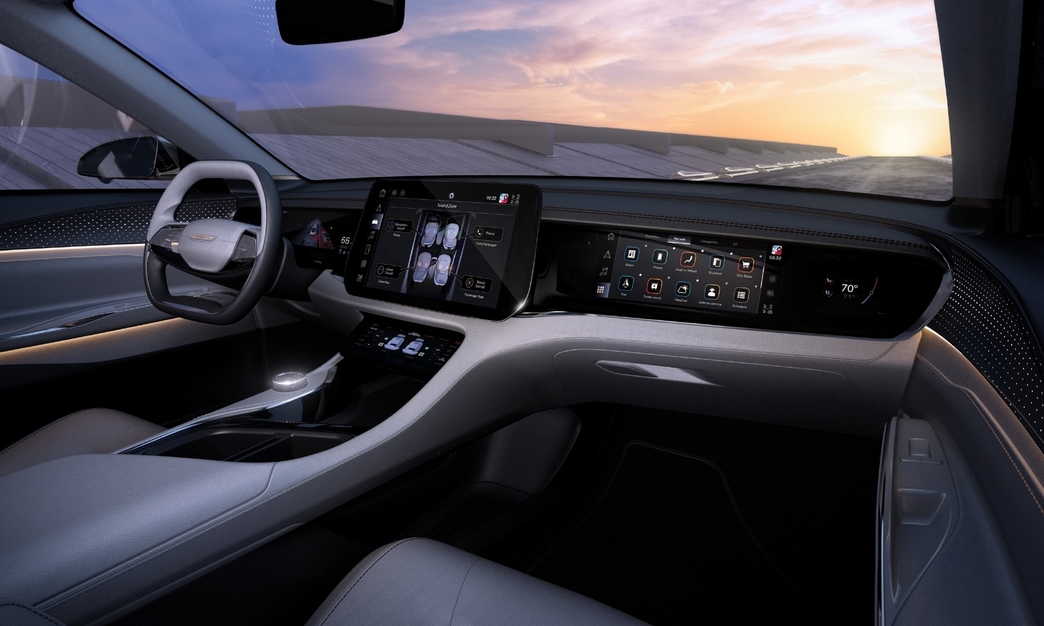 Chrysler Airflow Graphite Concept New York Auto Show 2022 3 näyttöä