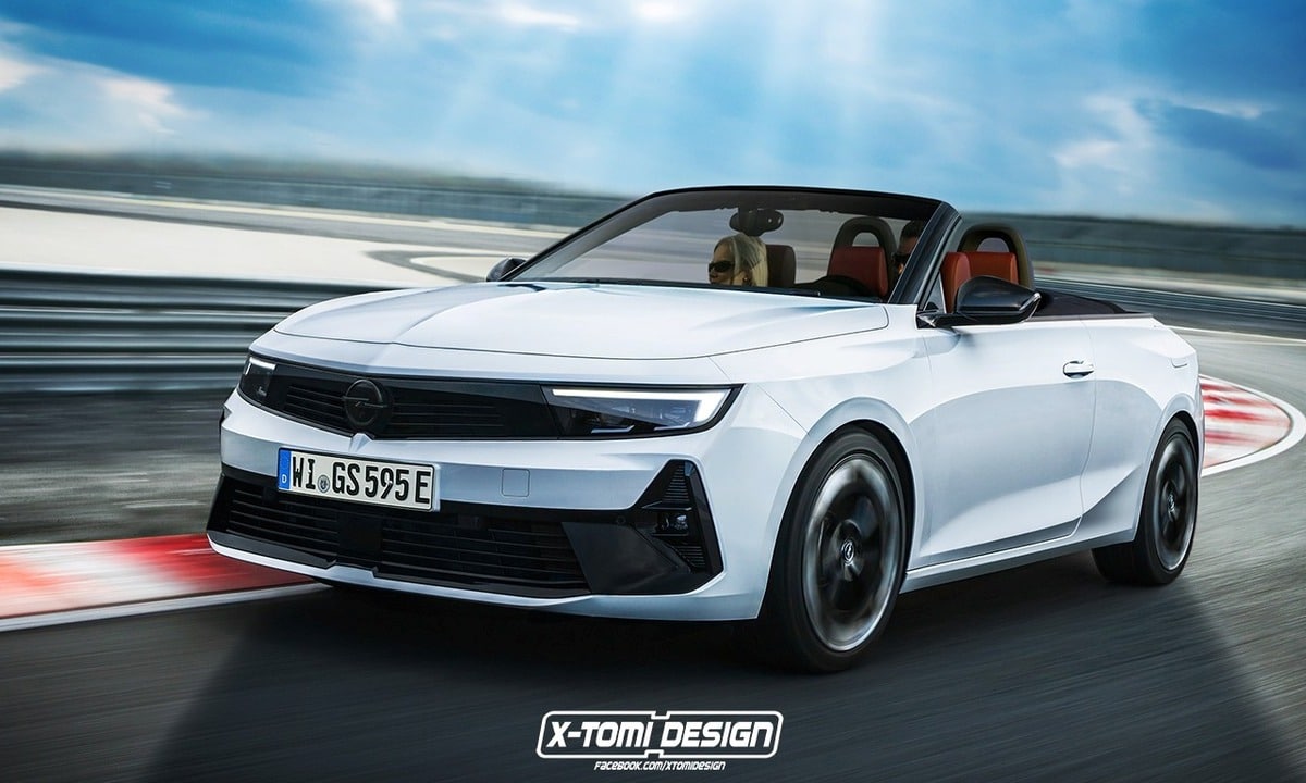 X-Tomi Designin Opel Astra GSe Cabrio etupuolen renderöinti